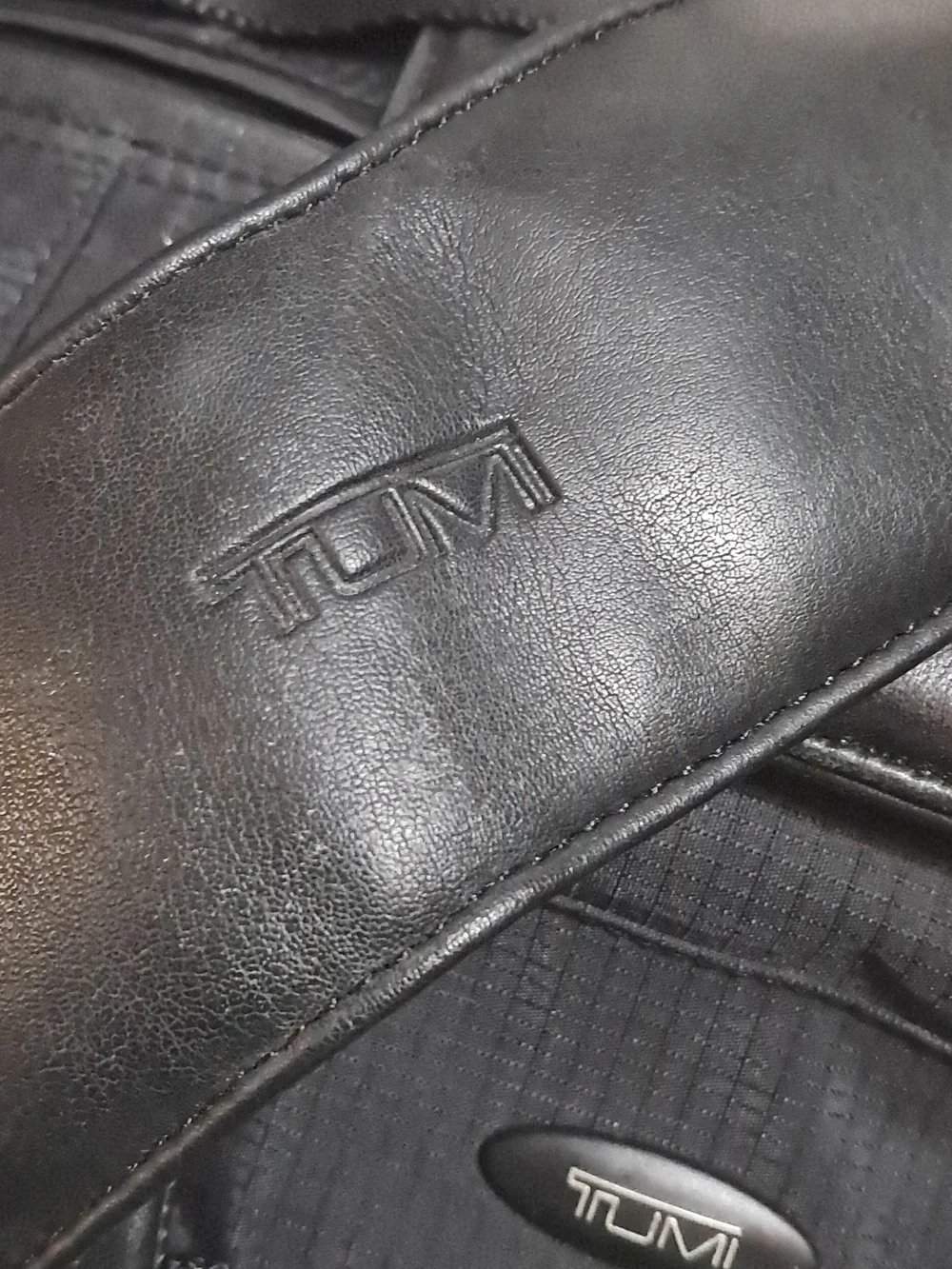 Tumi Black Travel Duffel with Top Handles And Detachable Long Carry Strap